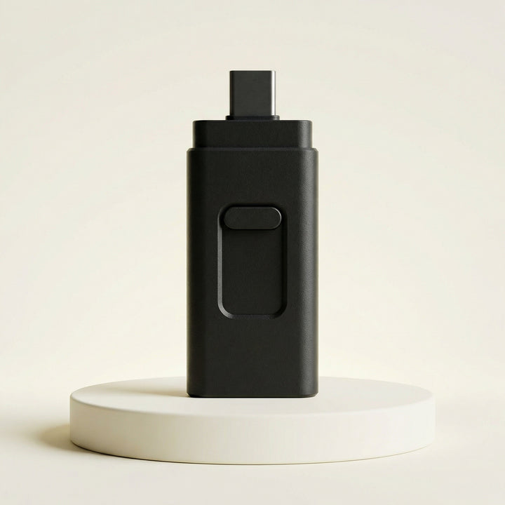 Pen USB 4 em 1 – USB, USB-C, Lightning e Micro-USB para Telemóvel e Computador Portátil