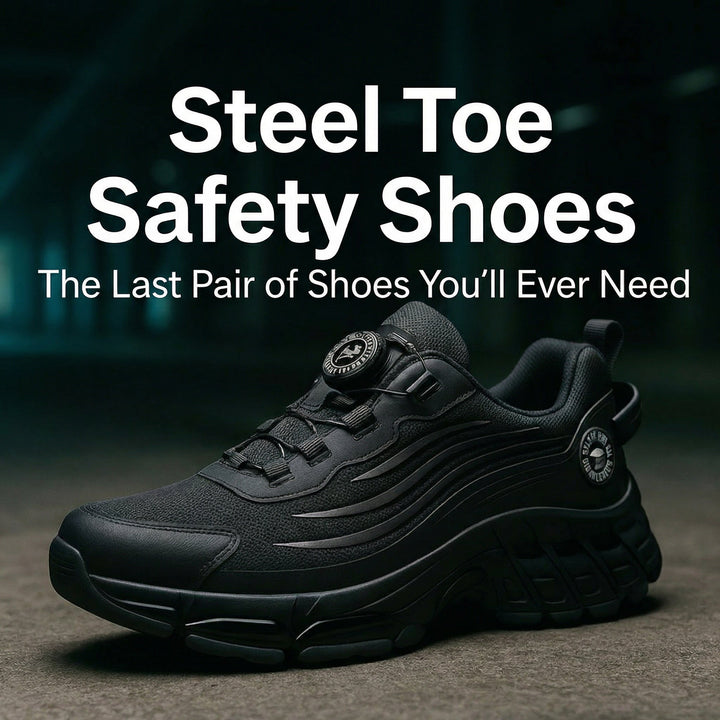 Zapatos de Seguridad con Punta de Acero – Cierre Giratorio, Suela Antideslizante y Resistente a Pinchazos