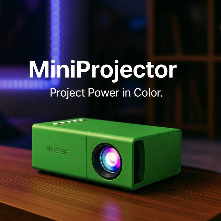 Mini Proyector – Diseño Compacto, Visualización HD y Conexión HDMI/USB para Casa