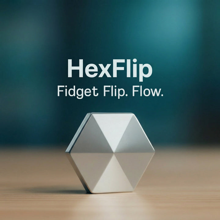 Juguete Fidget Flip – Metal Pesado, Rotación Suave y Formato Compacto