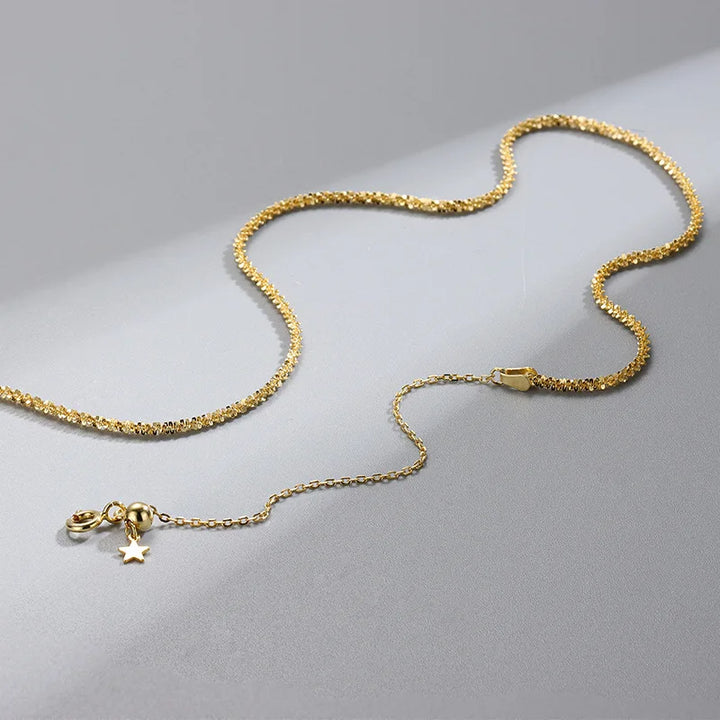 Lunavia Collar para mujer – Acero inoxidable, ajustable y diseño minimalista en plata atemporal