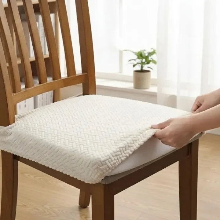 Elastische Stoelhoezen Set van 4 – Waterdicht, Vlekbestendig, Machinewasbaar | Sansoti 0