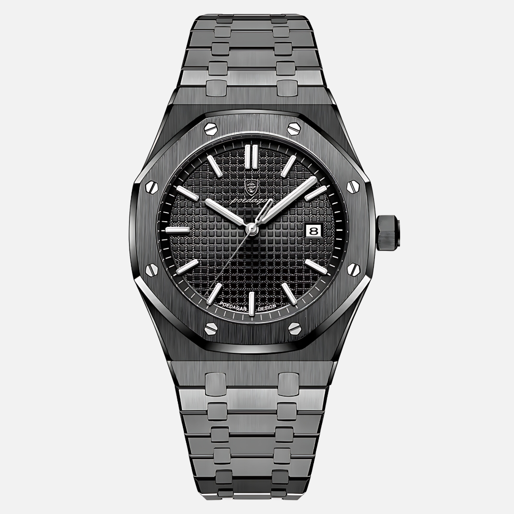 Elegant herenhorloge van roestvrij staal 1