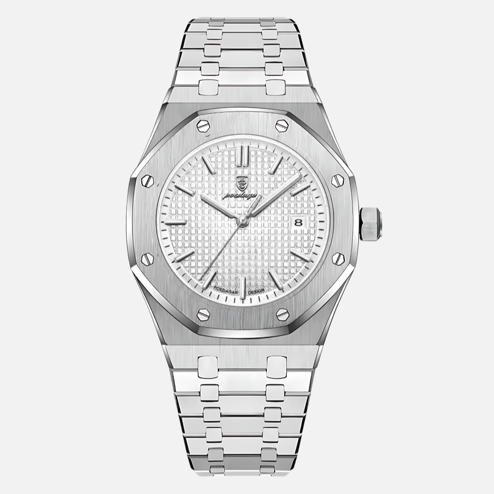 Elegant herenhorloge van roestvrij staal 2