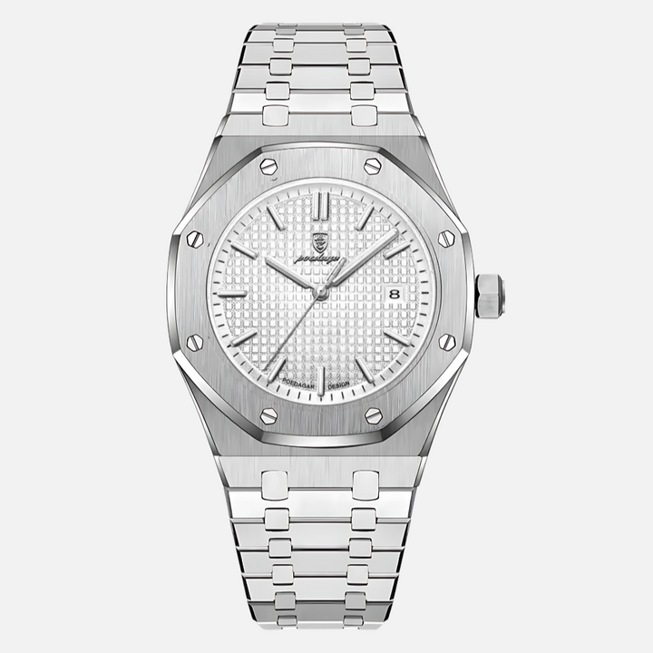 Elegant herenhorloge van roestvrij staal 2