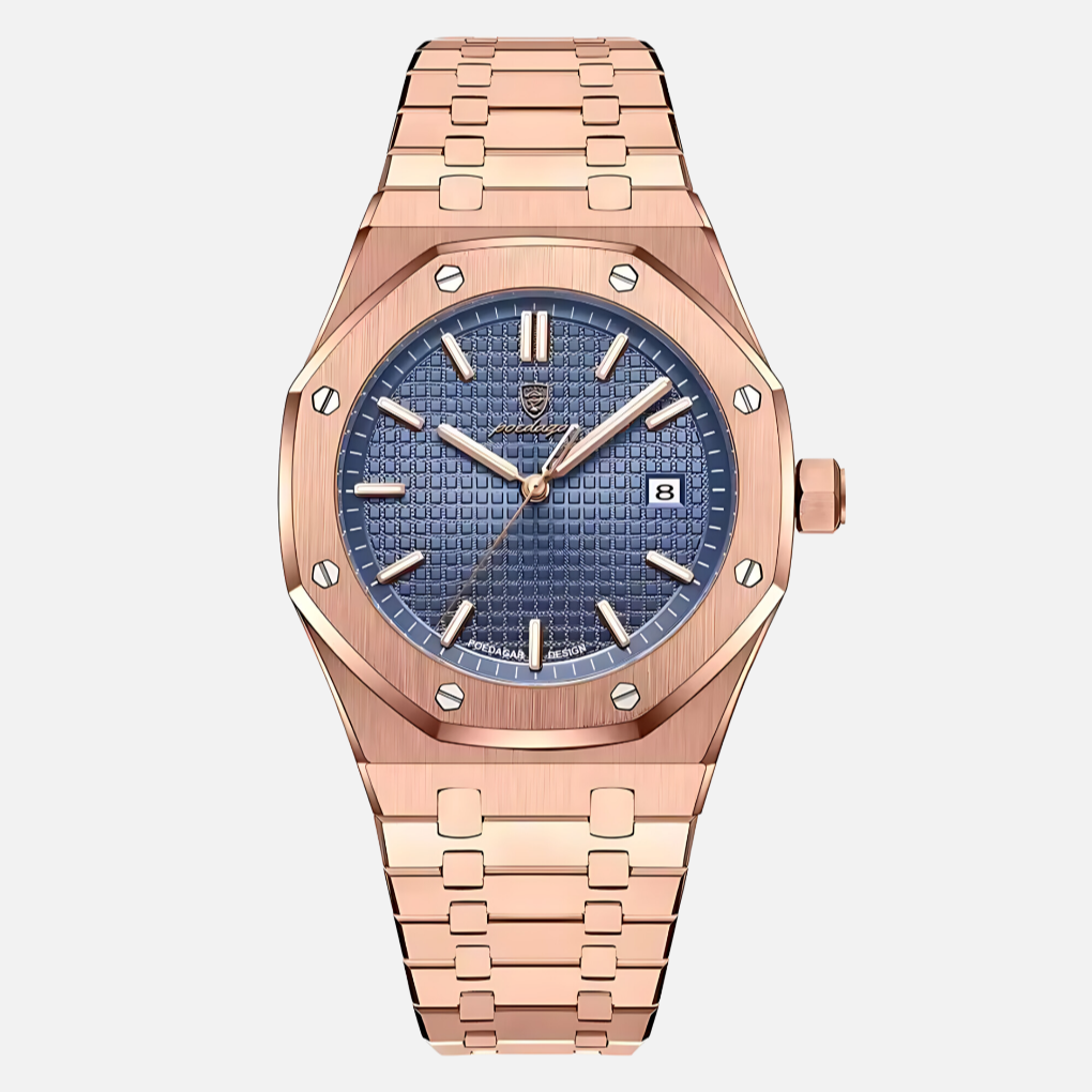Elegant herenhorloge van roestvrij staal 4