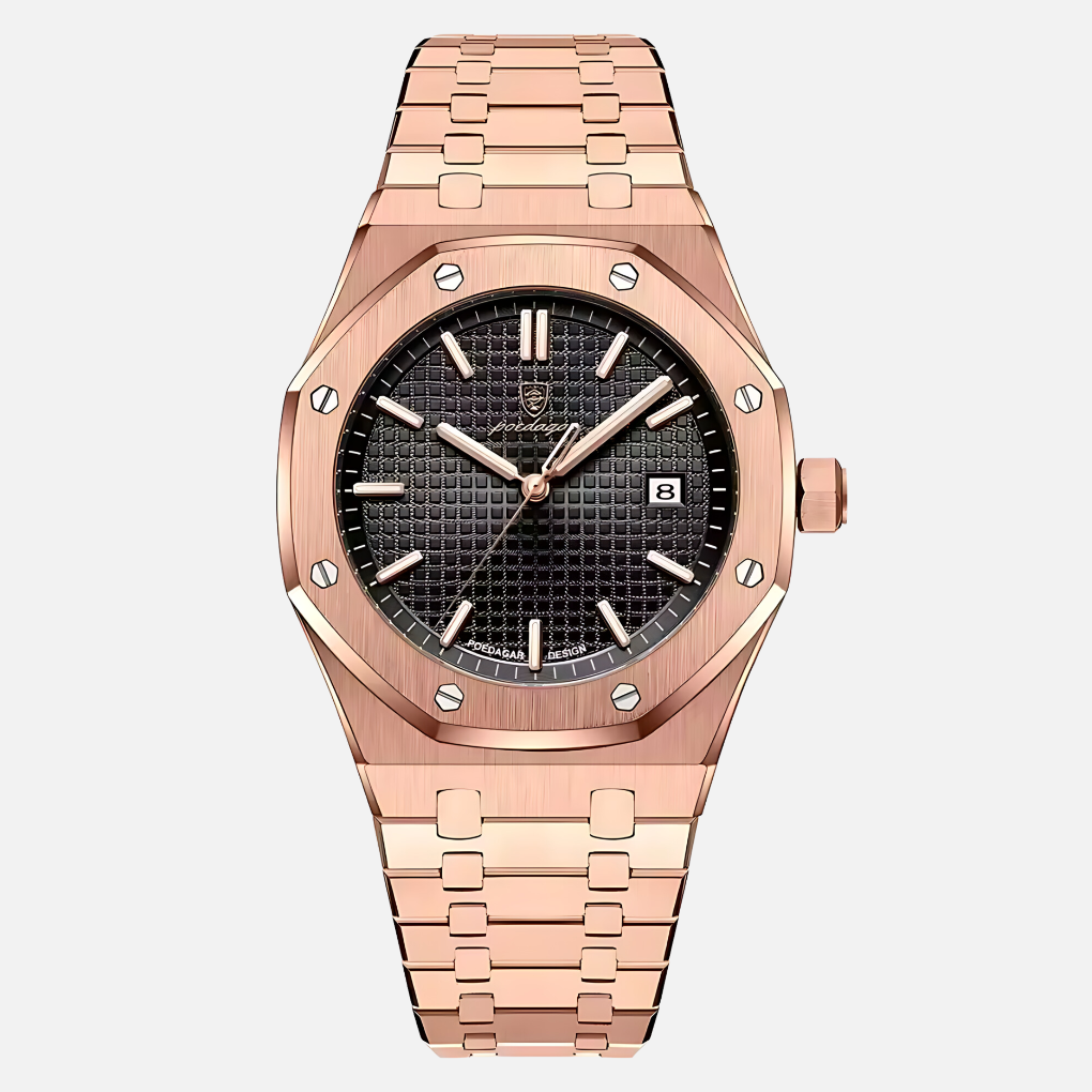 Elegant herenhorloge van roestvrij staal 6
