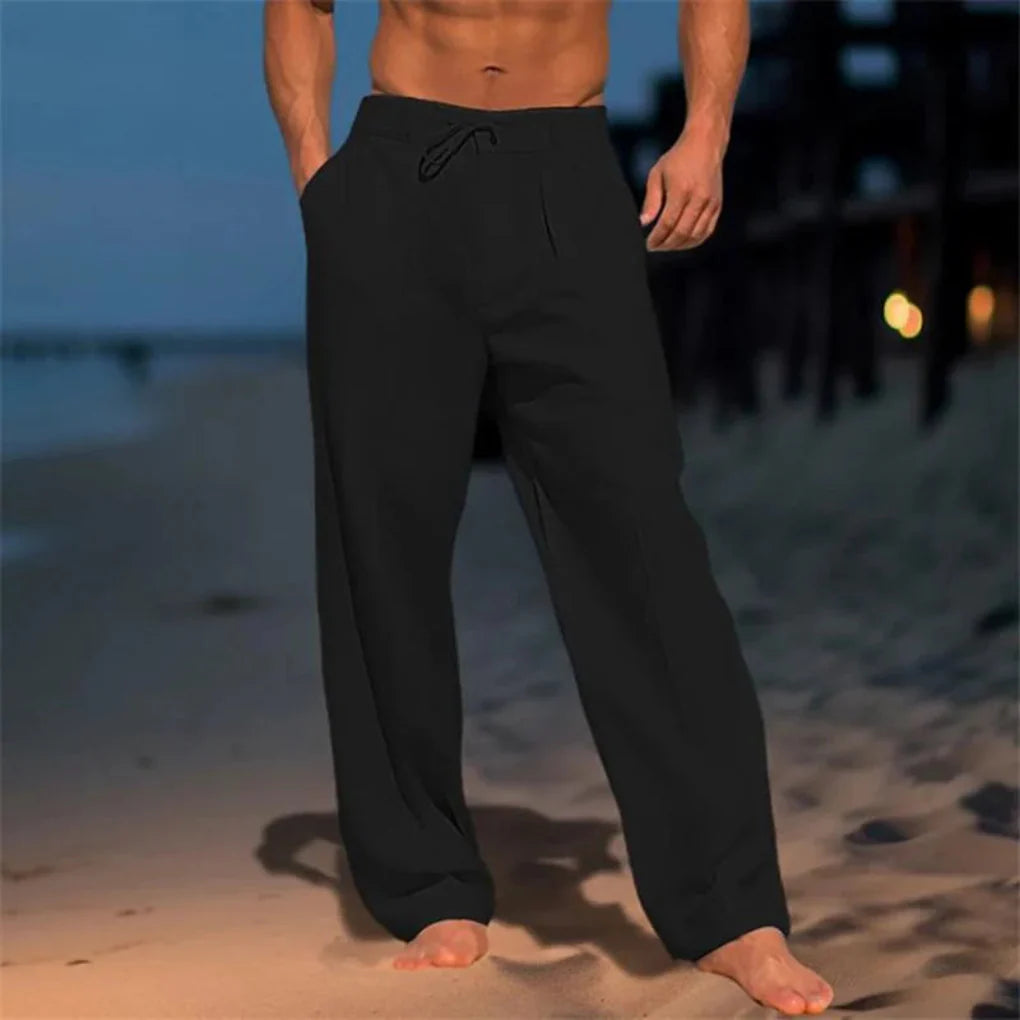 Elegante zomerse linnen broek voor heren 3