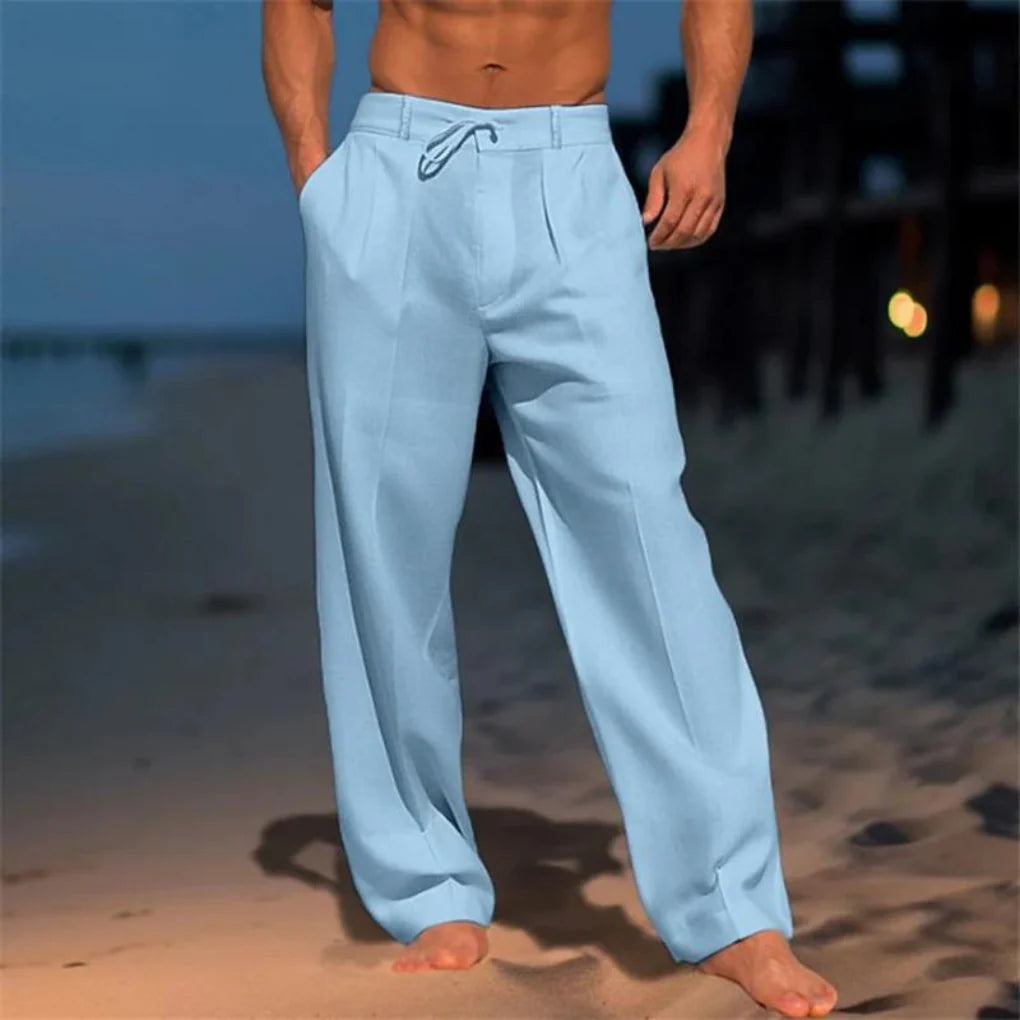 Elegante zomerse linnen broek voor heren 4