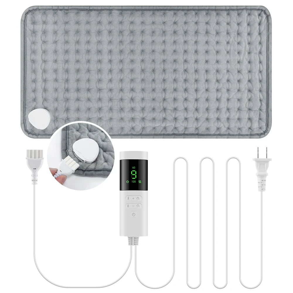 Elektrisch Verwarmingskussen 30x60 cm voor Nek en Schouder met 9 Temperatuurstanden en 4 Timeropties 6