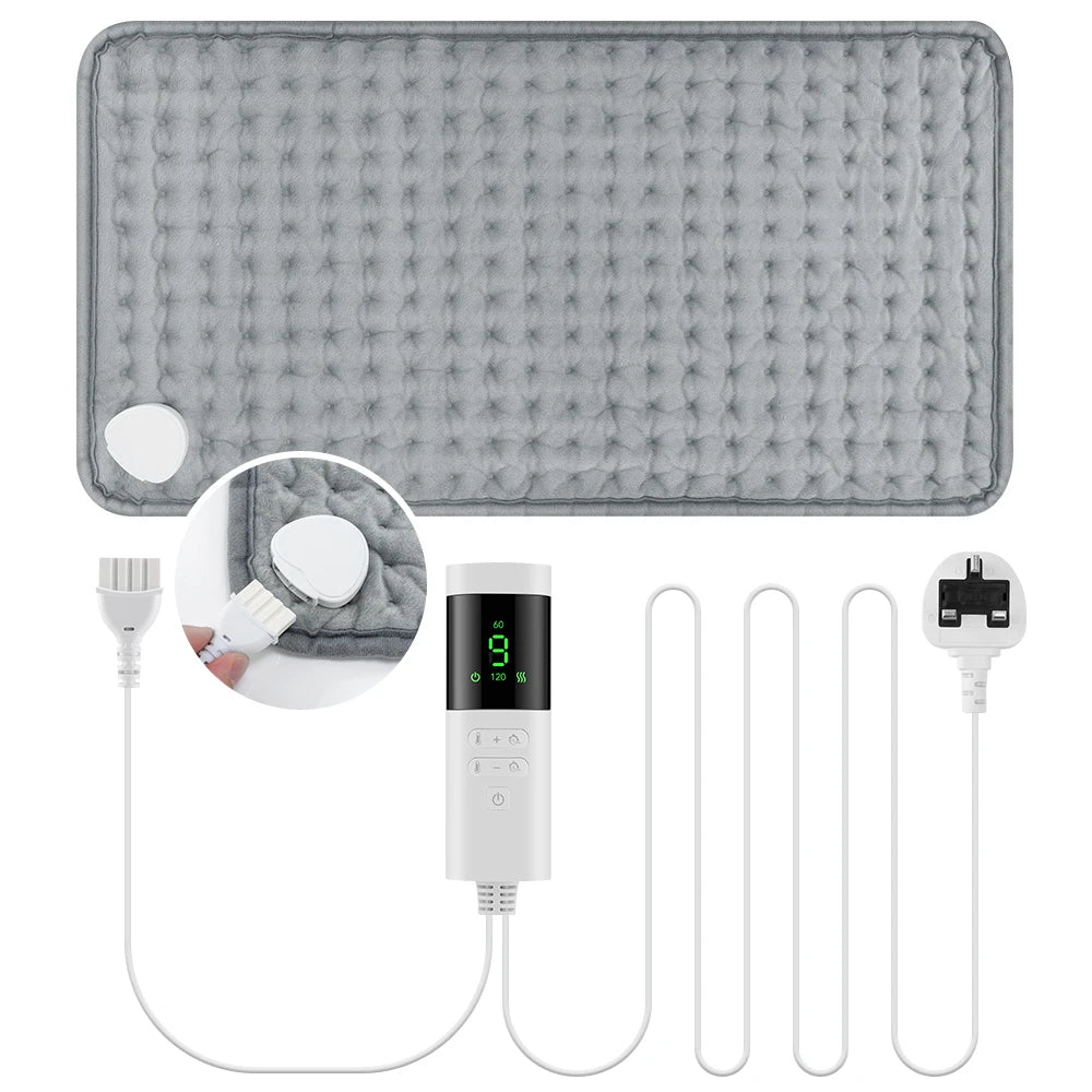 Elektrisch Verwarmingskussen 30x60 cm voor Nek en Schouder met 9 Temperatuurstanden en 4 Timeropties 7