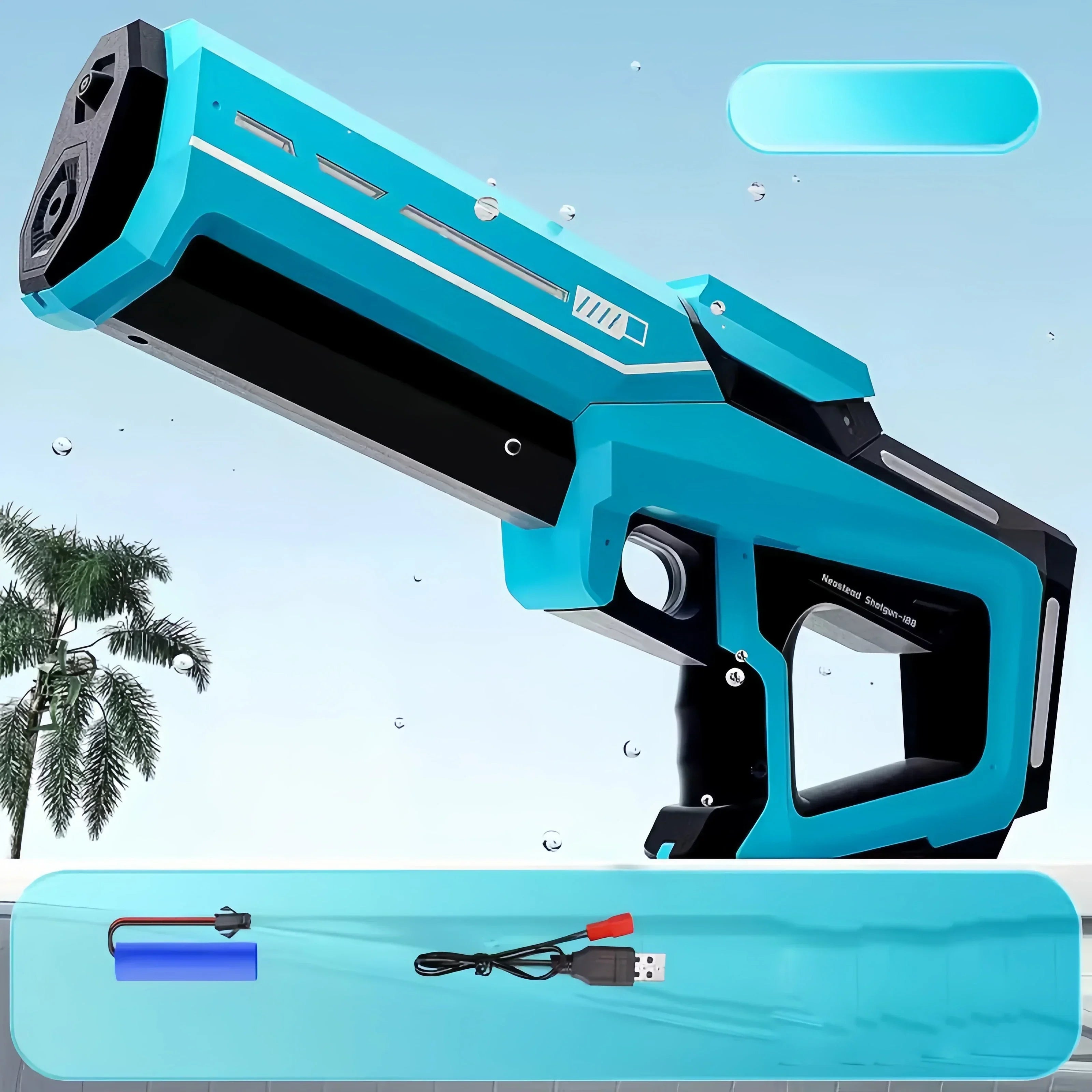 AquaBlaster Elektrisch Waterpistool – Automatisch Bijvullen 10m Bereik