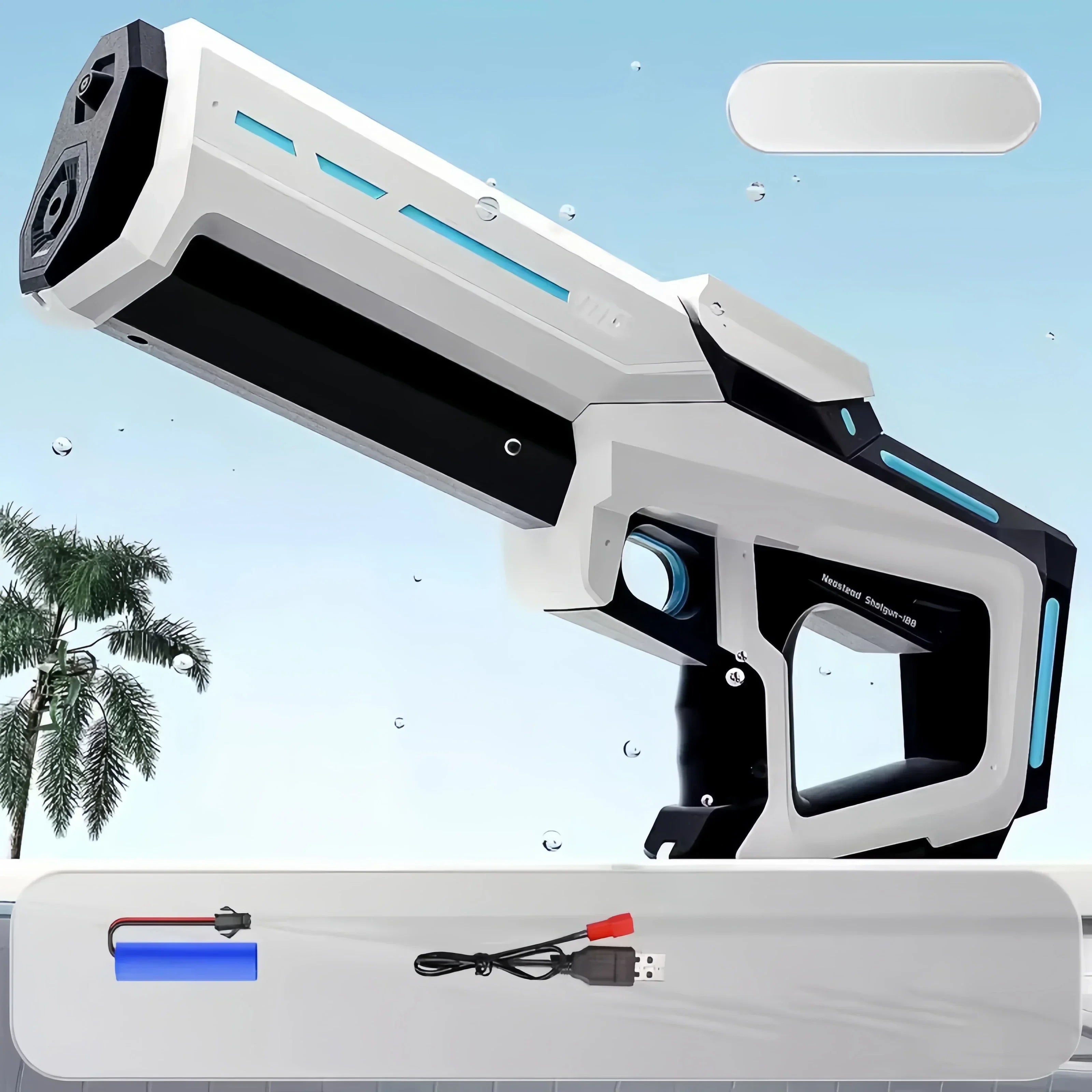 AquaBlaster Elektrisch Waterpistool – Automatisch Bijvullen 10m Bereik