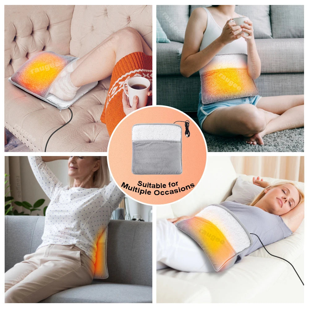 Elektrische Voetenwarmer van Pluche met Snelle Verwarming, USB Aansluiting 4