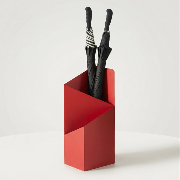 Nordvyn parapluhouder – metalen standaard met opvangschaal in Scandinavisch design
