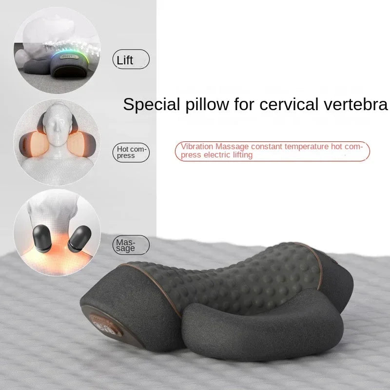 Ergonomisch Elektrisch Nekmassagekussen met Verwarmd Kompres en Vibratie 2