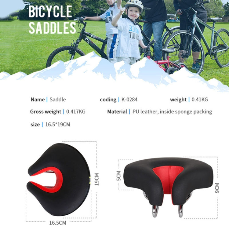 Ergonomisch Fietszadel zonder Neus met Zachte Vulling voor Mountainbike - Drukverlagend Sportfietszadel met Extra Comfort voor Heren en Dames | Sansoti 6