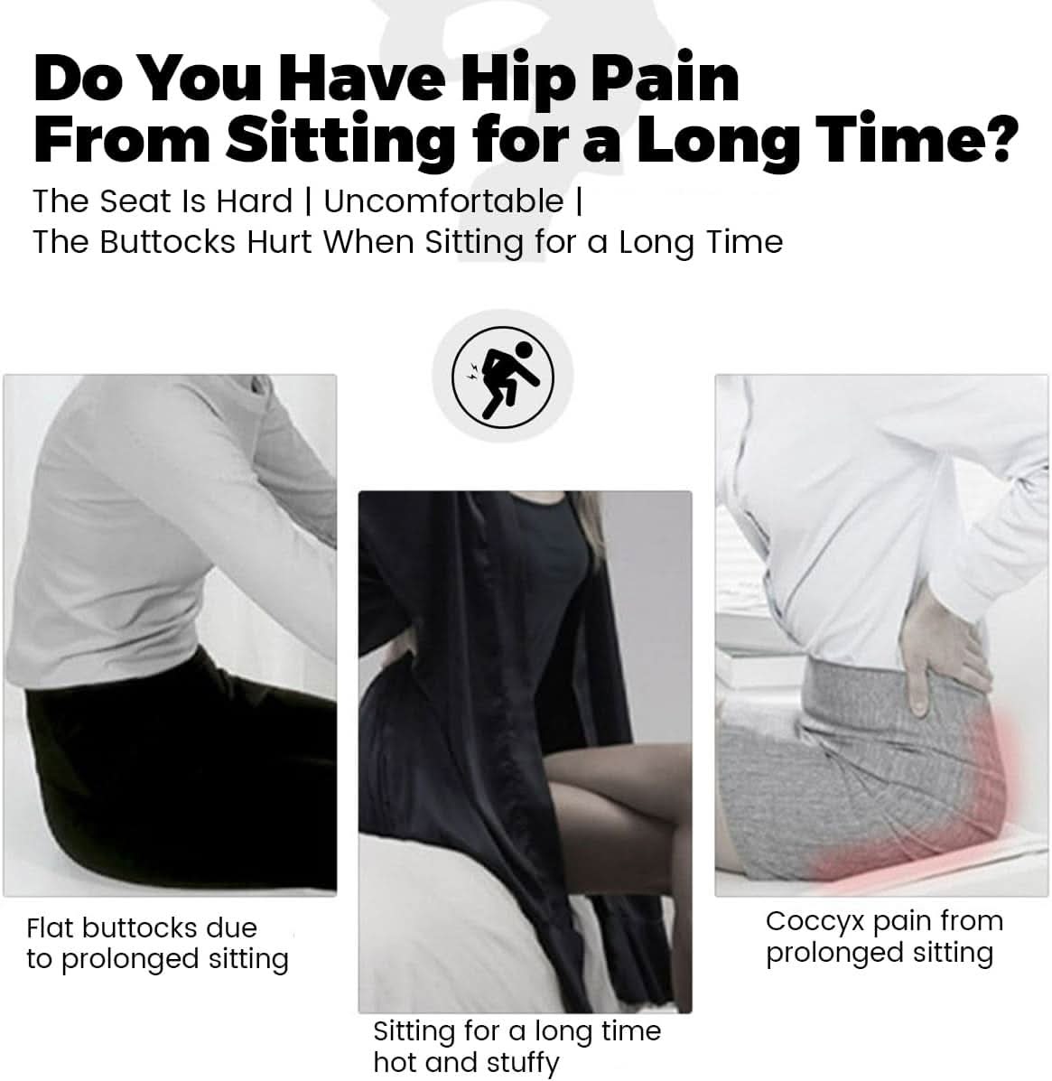 Coixí ergonòmic per seure – escuma viscoelàstica amb base antilliscant i funda desmuntable