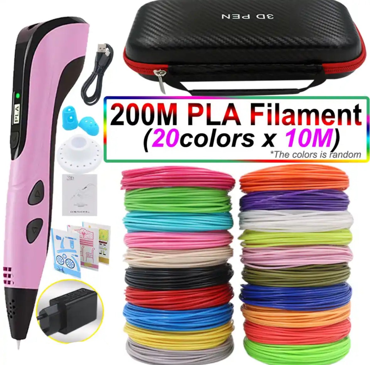 Creaso bolígrafo impresora 3D – bolígrafo fácil de usar para obras de arte creativas en 3D