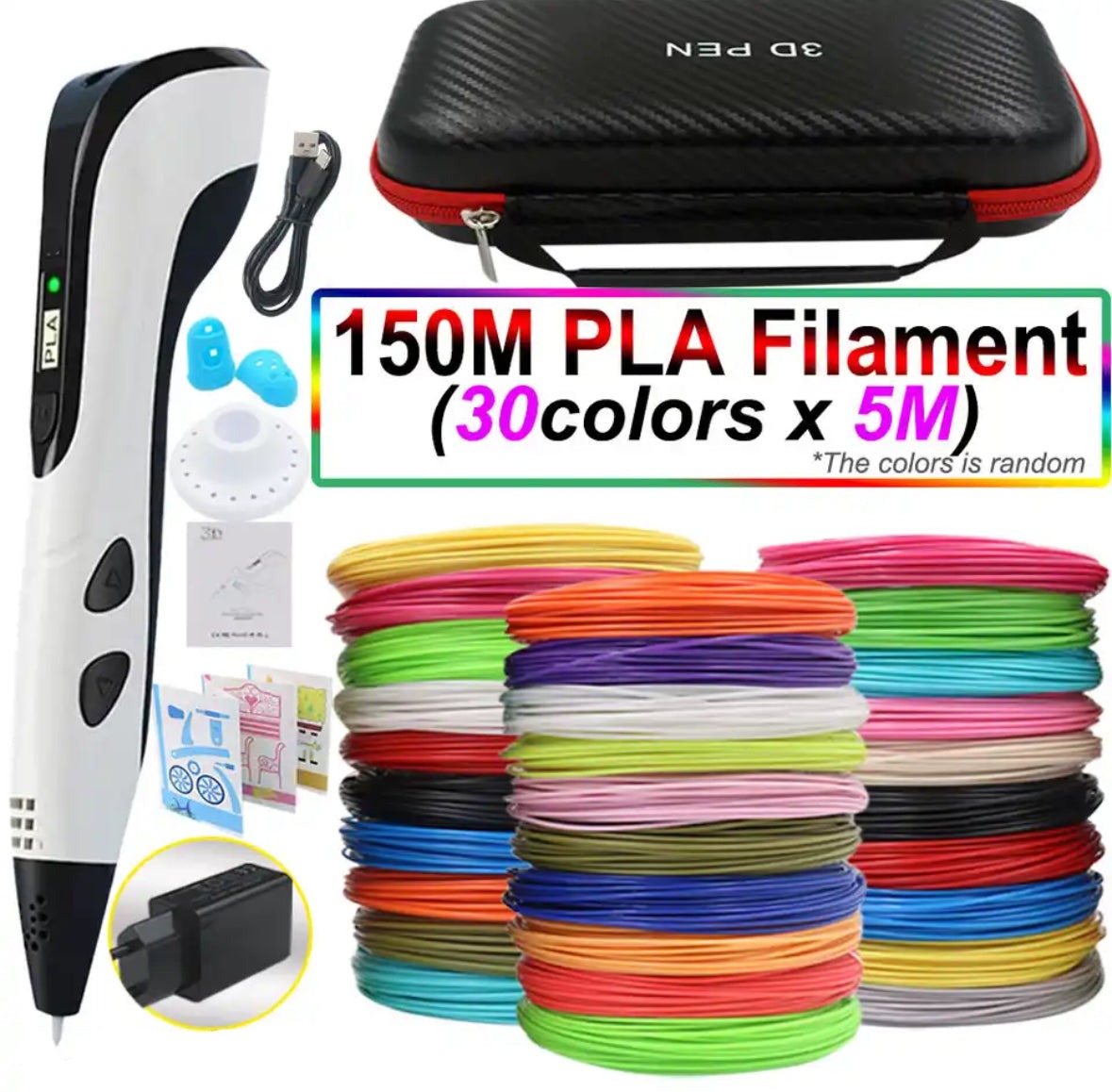 Creaso bolígrafo impresora 3D – bolígrafo fácil de usar para obras de arte creativas en 3D