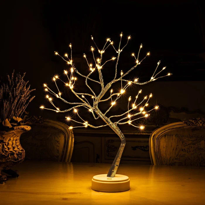 Fairy Light Tree Lamp – Tabletop Spirit Tree Bright Enough for Reading Tevako