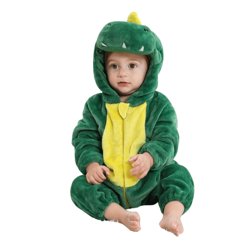 FLUFFIBEAR – Babyoverall met dierenprint – Zacht en comfortabel met ritssluiting 2