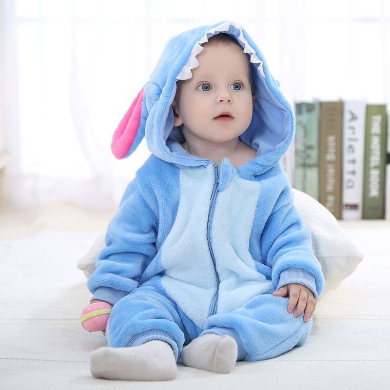FLUFFIBEAR – Babyoverall met dierenprint – Zacht en comfortabel met ritssluiting 4