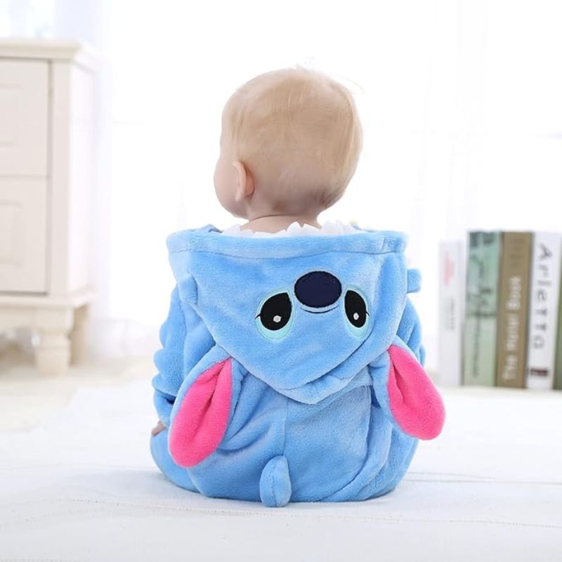 FLUFFIBEAR – Babyoverall met dierenprint – Zacht en comfortabel met ritssluiting 5