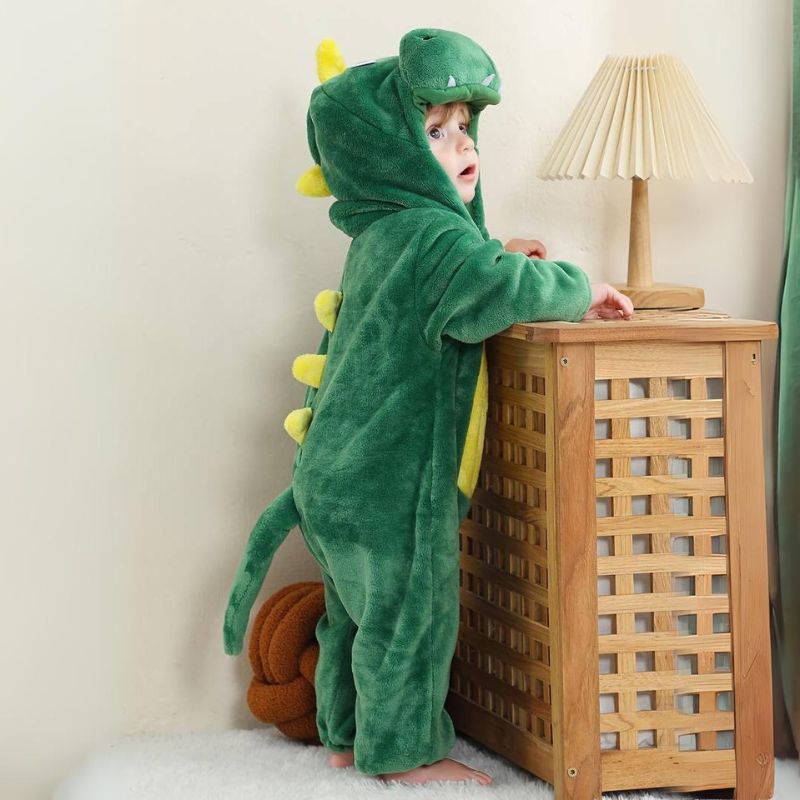 FLUFFIBEAR – Babyoverall met dierenprint – Zacht en comfortabel met ritssluiting 9