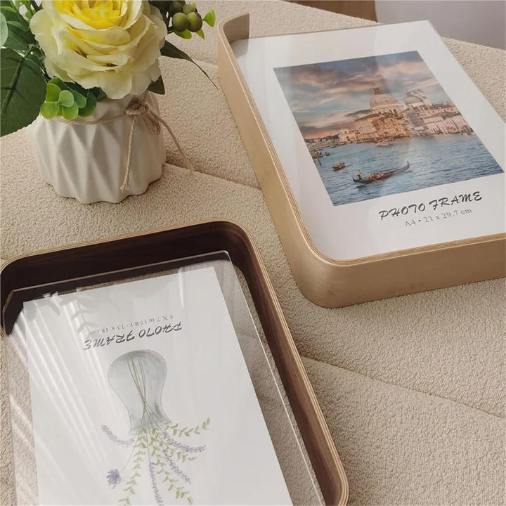 FOTODUO – Acryl houten fotolijst met dubbelzijdig zicht voor moderne tafeldecoratie 6