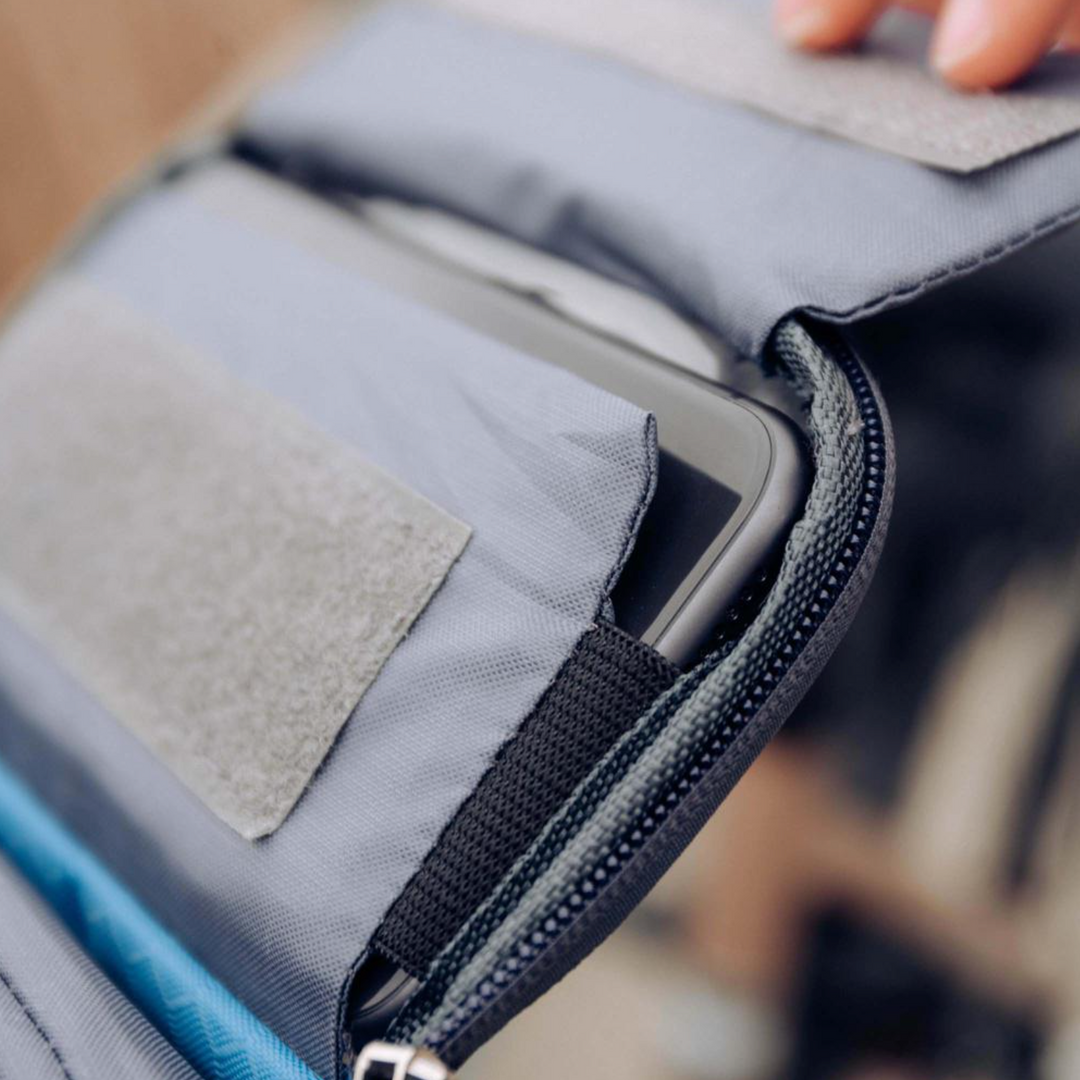 Velora – Mala de bicicleta com suporte para telemóvel com ecrã tátil – Resistente a salpicos