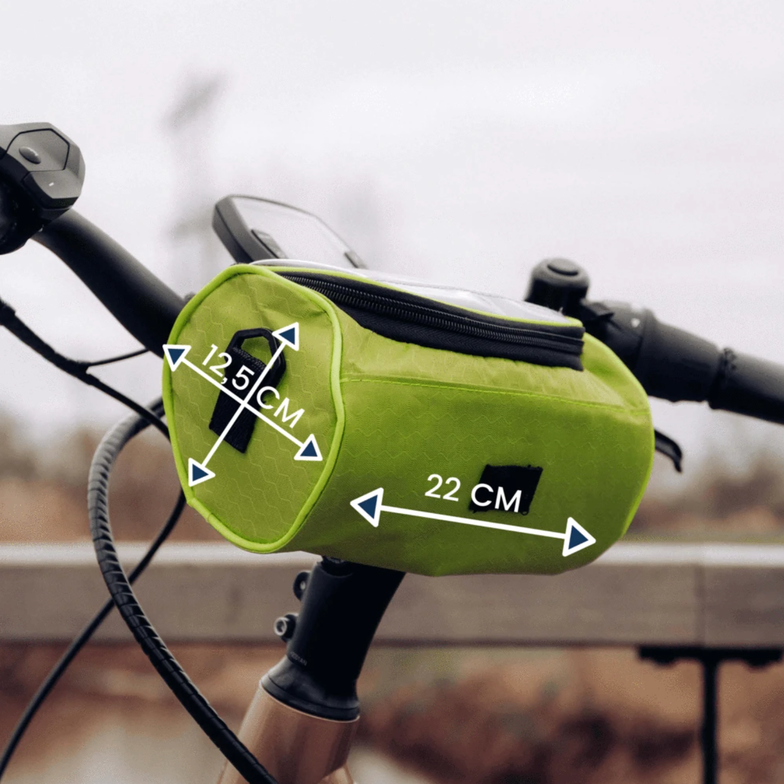 Velora – Fietstas met touchscreen telefoonhouder – Spuitwaterbestendig