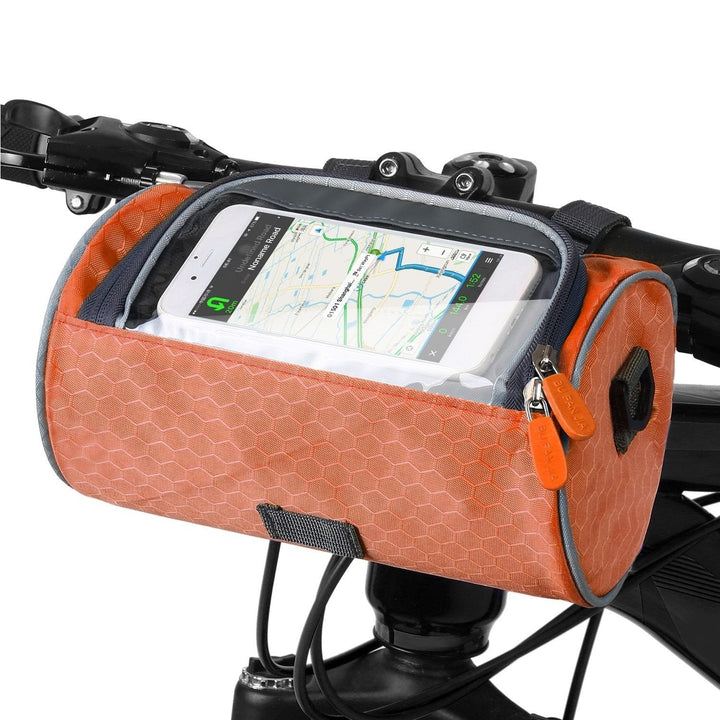Velora – Mala de bicicleta com suporte para telemóvel com ecrã tátil – Resistente a salpicos