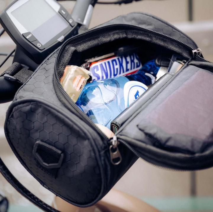 Velora – Mala de bicicleta com suporte para telemóvel com ecrã tátil – Resistente a salpicos