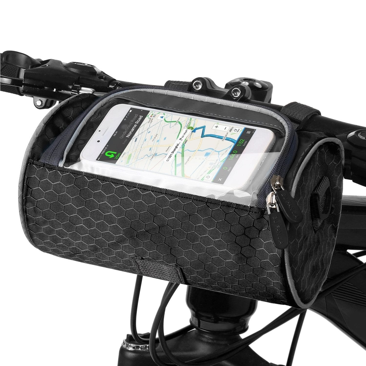 Velora – Fietstas met touchscreen telefoonhouder – Spuitwaterbestendig