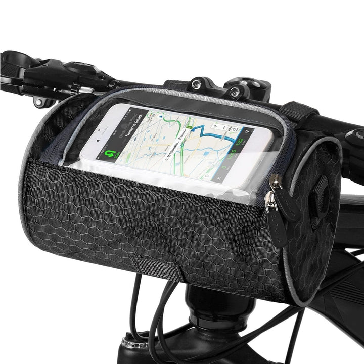 Velora – Mala de bicicleta com suporte para telemóvel com ecrã tátil – Resistente a salpicos