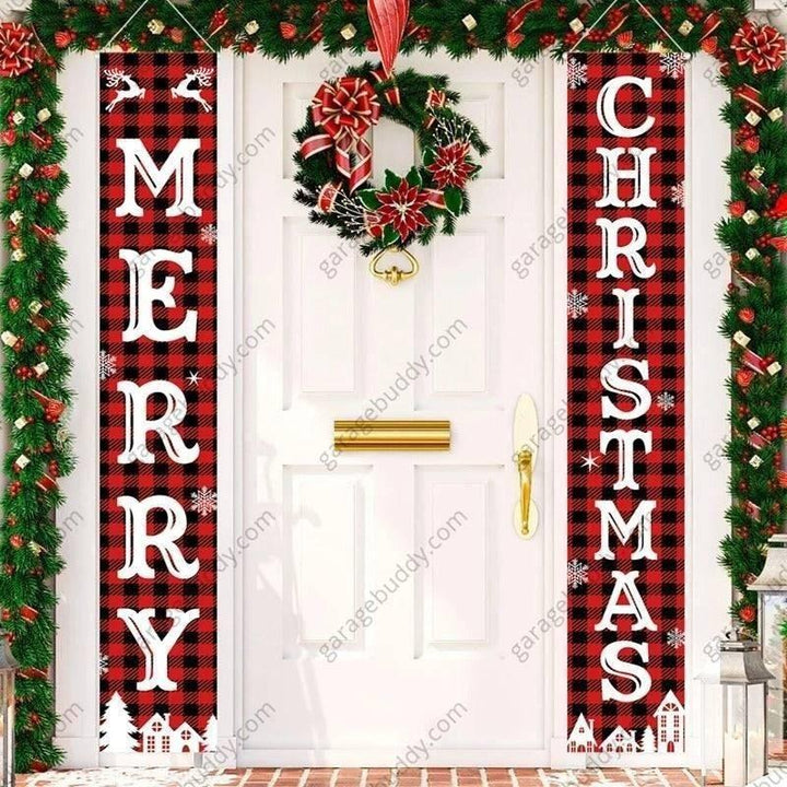 Festive Christmas Porch Signs - Welcome Front Porch Decorations, 2 Durable Designs 4