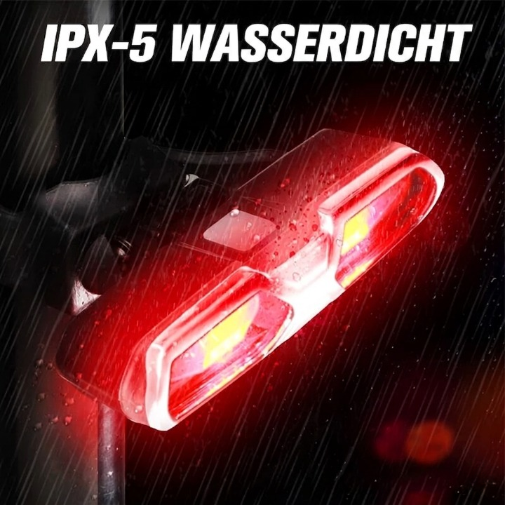 Fietsachterlicht met richtingaanwijzers – USB-batterij, afstandsbediening en 4 lichtstanden 1
