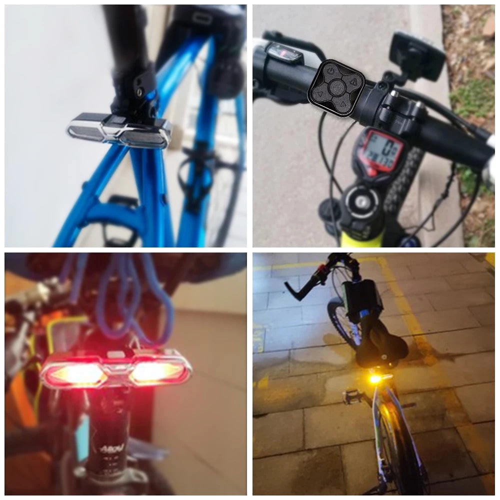 Fietsachterlicht met richtingaanwijzers – USB-batterij, afstandsbediening en 4 lichtstanden 3