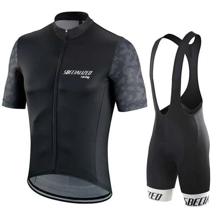Heren Fietskleding Set Zomer – Wielertrui en Bib Shorts Ademend (Copy) VestraGear