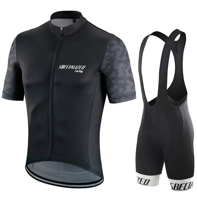 Velonex Zomer Fietskleding Set – Ademende Zomer Wielertrui & Bib Shorts voor Heren, Comfortabel & Stijlvol