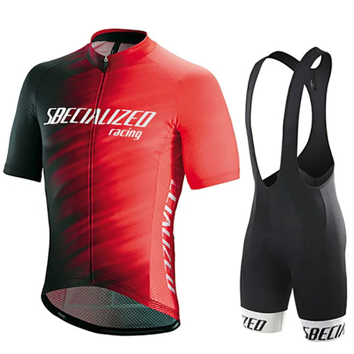 Heren Fietskleding Set Zomer – Wielertrui en Bib Shorts Ademend (Copy) VestraGear