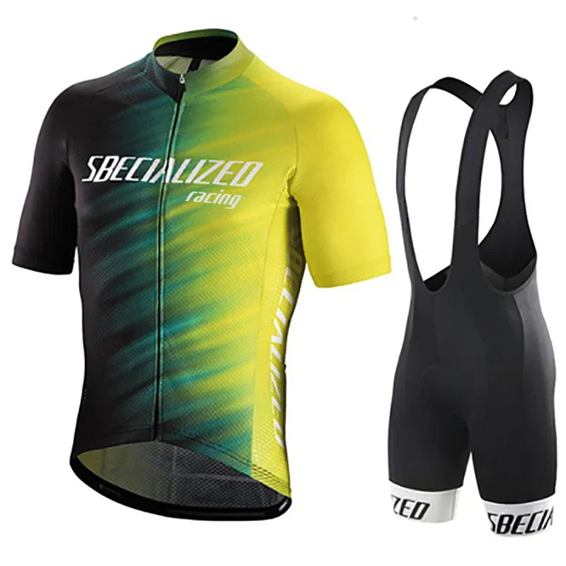 Velonex Zomer Fietskleding Set – Ademende Zomer Wielertrui & Bib Shorts voor Heren, Comfortabel & Stijlvol