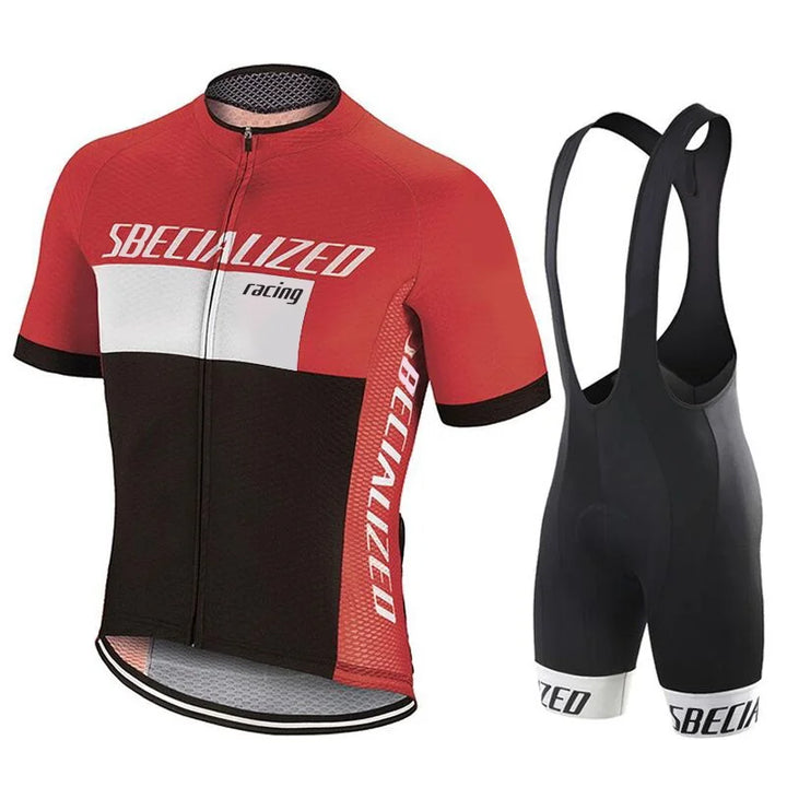 Heren Fietskleding Set Zomer – Wielertrui en Bib Shorts Ademend (Copy) VestraGear