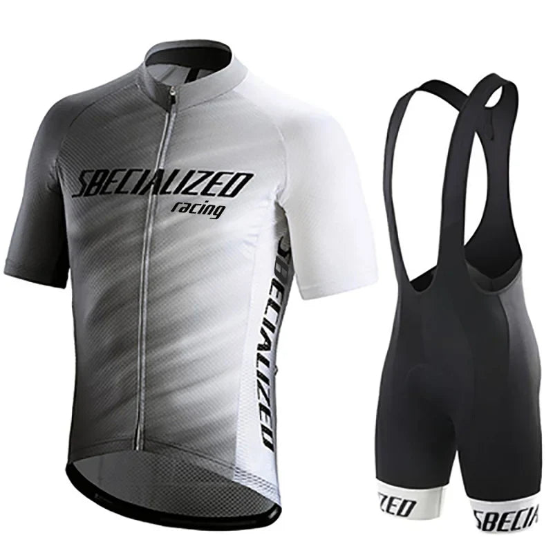 Heren Fietskleding Set Zomer – Wielertrui en Bib Shorts Ademend (Copy) VestraGear