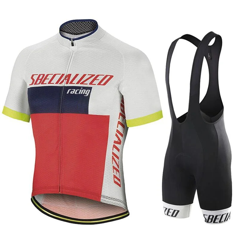 Heren Fietskleding Set Zomer – Wielertrui en Bib Shorts Ademend (Copy) VestraGear