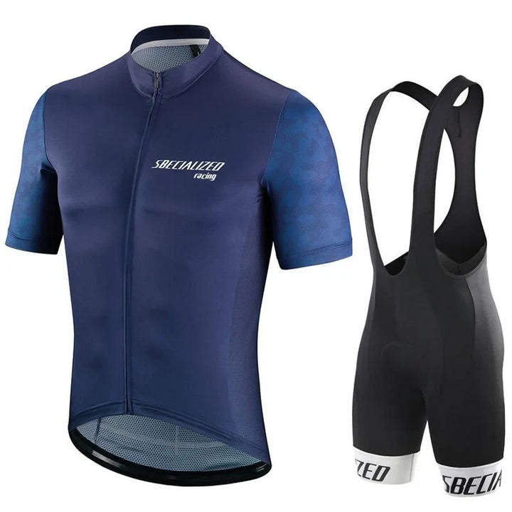 Heren Fietskleding Set Zomer – Wielertrui en Bib Shorts Ademend (Copy) VestraGear