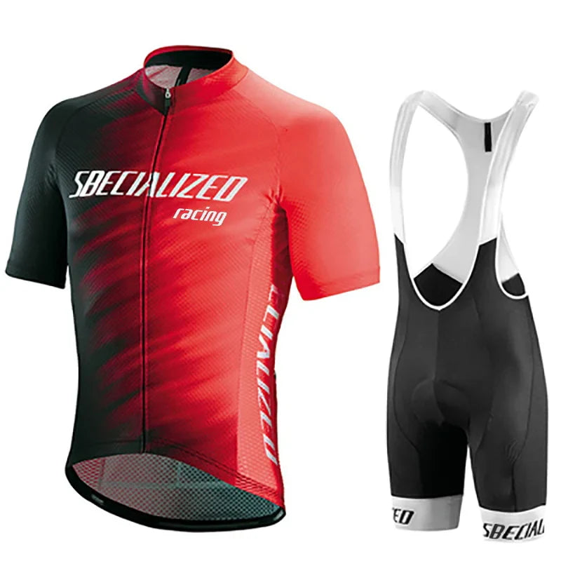 Heren Fietskleding Set Zomer – Wielertrui en Bib Shorts Ademend (Copy) VestraGear