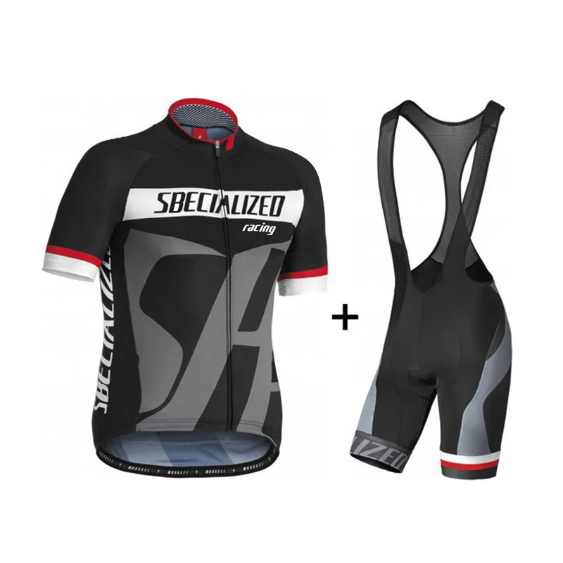 Heren Fietskleding Set Zomer – Wielertrui en Bib Shorts Ademend (Copy) VestraGear