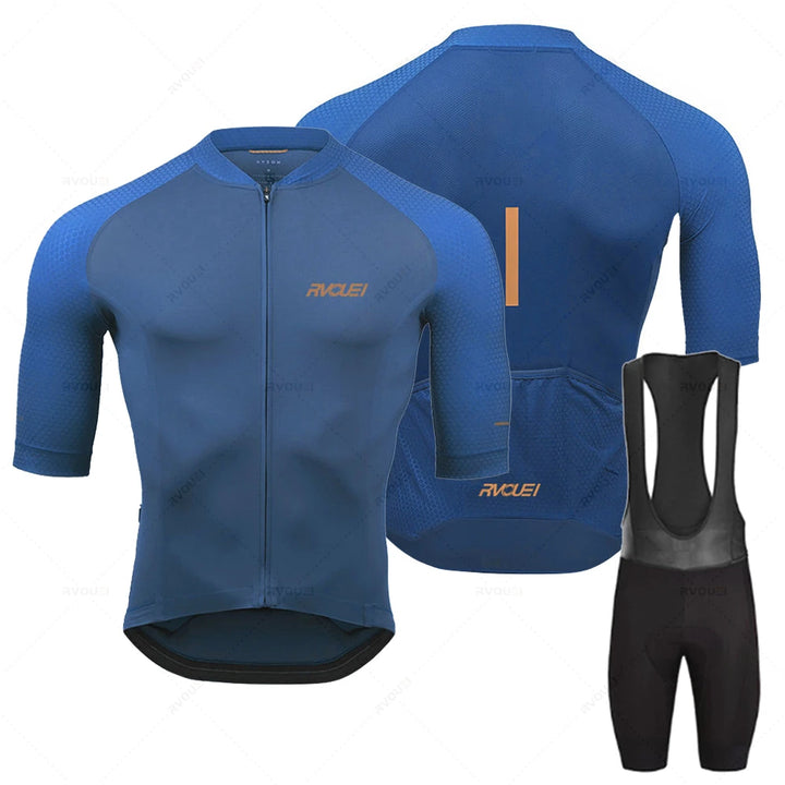 Fietskleding Set voor Mannen - Ademend, Sneldrogend met 19D Gelpad, XXL/XL 19